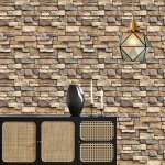 1 Roll Self-adhesive Wallpaper Vintage Brick Grain Contact Paper Peel And Stick Waterproof Removable Living Room Kitchen Bedroom