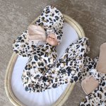 Wrap Set Swaddle Set Leopard Print Large Dots
