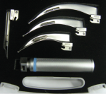 Laryngoscope Set Universal 4 Blades 2 Bulbs
