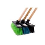 Budget Broom Plastic Head Wooden Handle