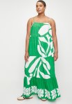 Superbalist Strappy Trapeze Maxi Dress - Macro Organic Leaf Boarder