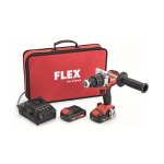 Flex 2-SPEED Cordless Impact Drill Set With 1 X 5.0AH & 1 X 2.5AH Battery & Charger 18V