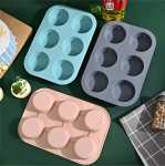 Silicone Muffin Mold - 6 Cup