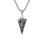 Vintage Viking Runiven Spear Arrow Raven Pendant Niche Culture Totem