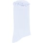 Clicks Trendy Socks Solid White With Edge 3-6
