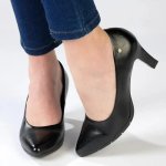 Pierre Cardin Elodie 1 Court Heel - Black - 9