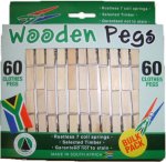 10 Wood Peg Paper Clip