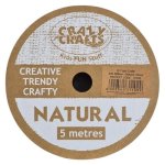 Natural Jute Ribbon 35MM Wide 5M Long