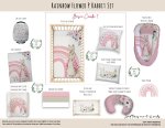 Cot Duvet Bedding Rainbow Flower P Rabbit Set Pink