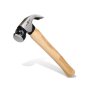 Real Steel Hammer Claw Curved Hickory Wood Handle 450 Grams