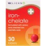 Clicks Iron Chelate Capsules 30 Capsules