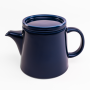 - Flat Stackable Tea Pot Choose From 4 Colours - Cobalt Blue