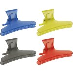 Butterfly Jaw Clips Transparent Colours 12 PACK