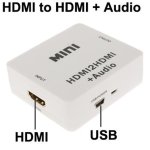 HDMI To HDMI MINI + Audio Decoder Adapter