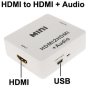 HDMI To HDMI MINI + Audio Decoder Adapter