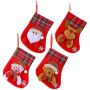 Christmas Cartoon Stockings - MINI Hanging Decorations Candy Gift BAG-4PCS