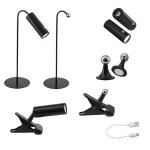 Bright Starts Bright Star Rechargeable LED Desk Lamp 4-IN-1 Black