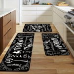 1PC Non-slip Oil-proof Floor Mat For Kitchen Living Room Laundry And Bathroom - Soft And Waterproof - Machine Washable - Dirt-re