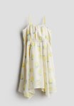 Asymmetric Chiffon Dress - White Lemons