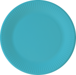 Eco Turquoise Paper Plates Large 8 Pack