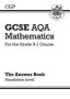 New Gcse Maths Aqa Answers For Workbook: Foundation   Paperback