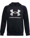 Boys' Ua Rival Fleece Big Logo Hoodie - BLACK-001 Ymd