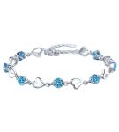 Crystal Tide Heart Bracelet