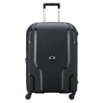DELSEY Clavel Checkin Suitcase - L Expandable 70CM Recycled Material-black - Ys Travel Bags