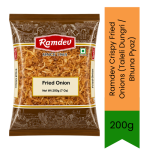 Crispy Fried Onions Taleli Dungri Bhuna Pyaz - Golden Crunchy Fried Onion Flakes For Garnishing Biryani Pulao & Haleem Ready-t