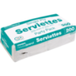 Housebrand Single Ply Serviettes 200 Party Pack