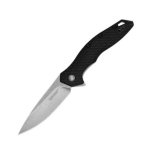 Shoreline Spring Assisted Opening Black Gfn With Stonewash Blade Finish