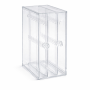 Plastic Two-door Jewelry Box - Transparent