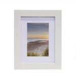 Photo Frame 6 X 8 With Mat Board Insert For 4X6 White