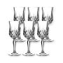 Crystal Liqueur Cordial Glasses Diamond Cut Lead-free Wine Glass - Box Of 6