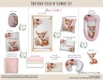 Cot Duvet Bedding Deer Buck Field Of Flowers Set