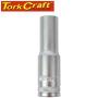 Tork Craft Socket 12MM 1/2' Dr Deep Socket Crv 12 Point TC66012