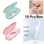 10 Dental Floss Per Box Multiple Dental Floss Sets To Choose From Portable Flossing Essential For Travel Effective Cleaning Handling Oral Food Residue