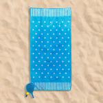 Coastal Confetti Velour Beach Towel