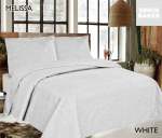 Simon Baker Melissa Quilted Bedspread White Various Sizes - King - 270CM X 270CM + 2 Pillowcases 50CM X 70CM + 5CM White