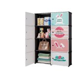 Zs - Modular Cube Storage Organizer With Doors - White