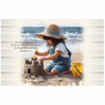 Bolster Cushion Girl At Beach Zephaniah 3:17
