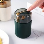 1PC Plastic Toothpick Dispenser With Auto-release Function - Durable Abs Toothpick Holder With Clear Top For Easy Visibility - I