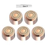 Generation 3 Replacement Heads For New Version Flawless Finishing Touch Facial Hair Remover 5 Pack