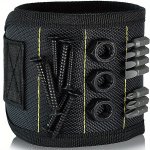 Magnetic Tool Holder Wristband - Adjustable Heavy-duty Fabric With Embedded Magnets Portable Handyman Accessory With Included Ca