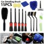 Multifunctional Car Care Tool Set: Scratch-free Car Detailing Brushes Engine Emblems Air Vent Cleaner - Pp Material