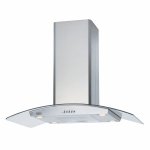 Please Select Defy 900MM Premium Island Curved Glass Stainles Steel DCH323