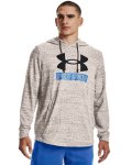 Men's Ua Rival Terry Logo Hoodie - Onyx White LG