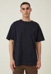 Cotton On Box Fit Plain T-Shirt - Black