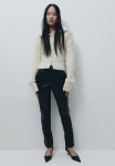 Coated Tailored Trousers - Black