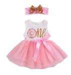 One Sleeveless Birthday Dress And Headband